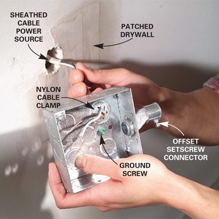 How to Install Surface Mounted Wiring and Conduit | The Family Handyman