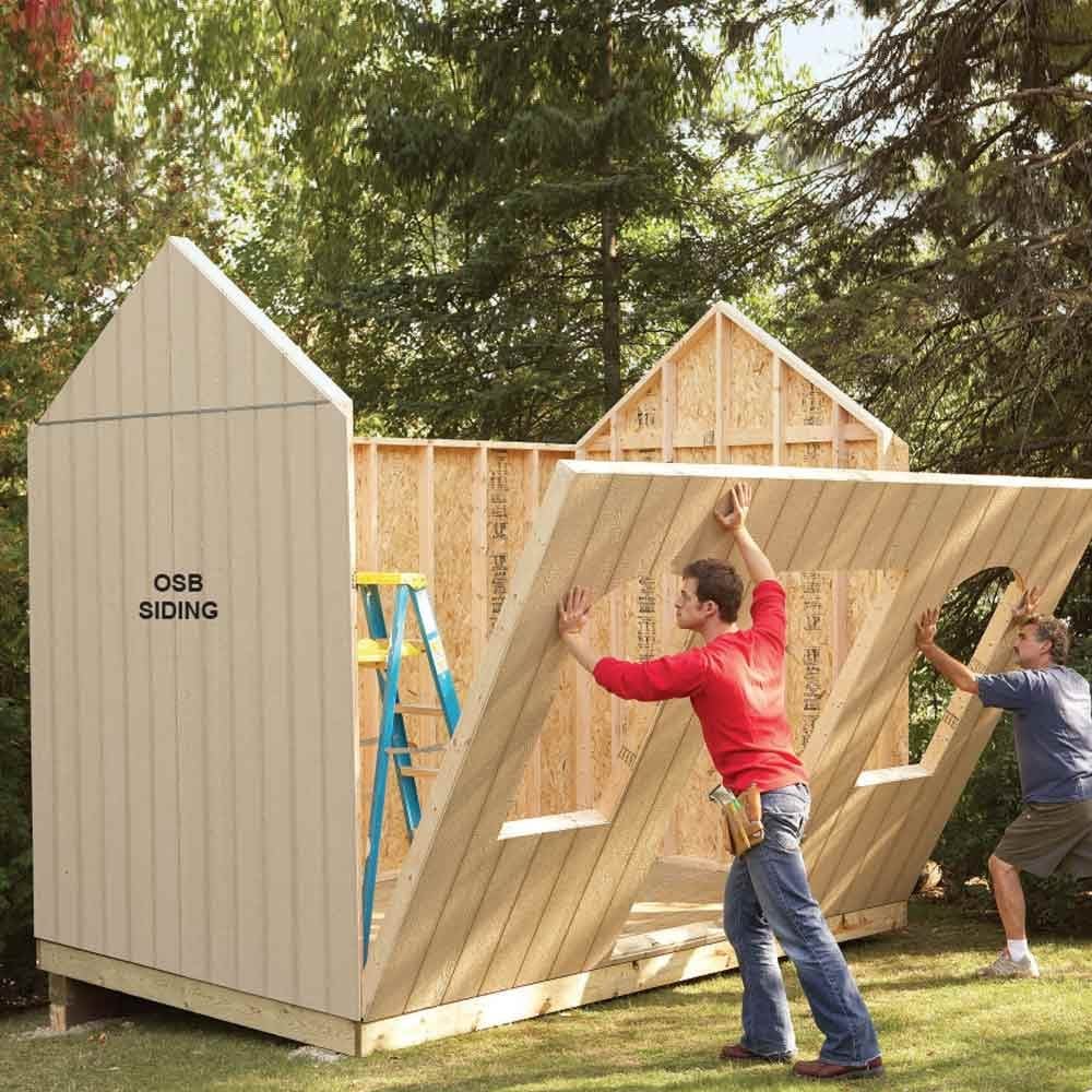 diy storage shed building tips the family handyman