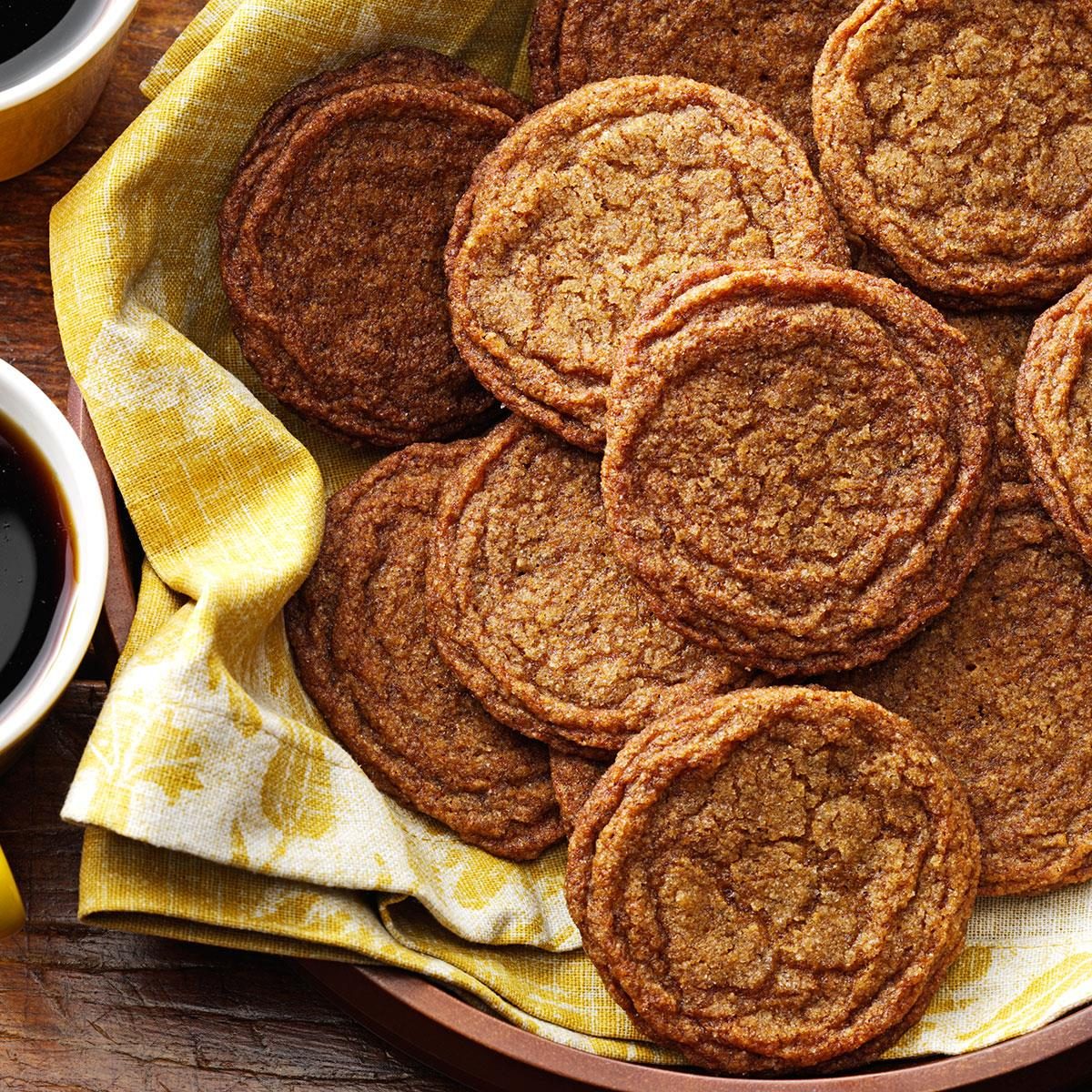 Old-Fashioned Gingersnaps Recipe | Taste of Home