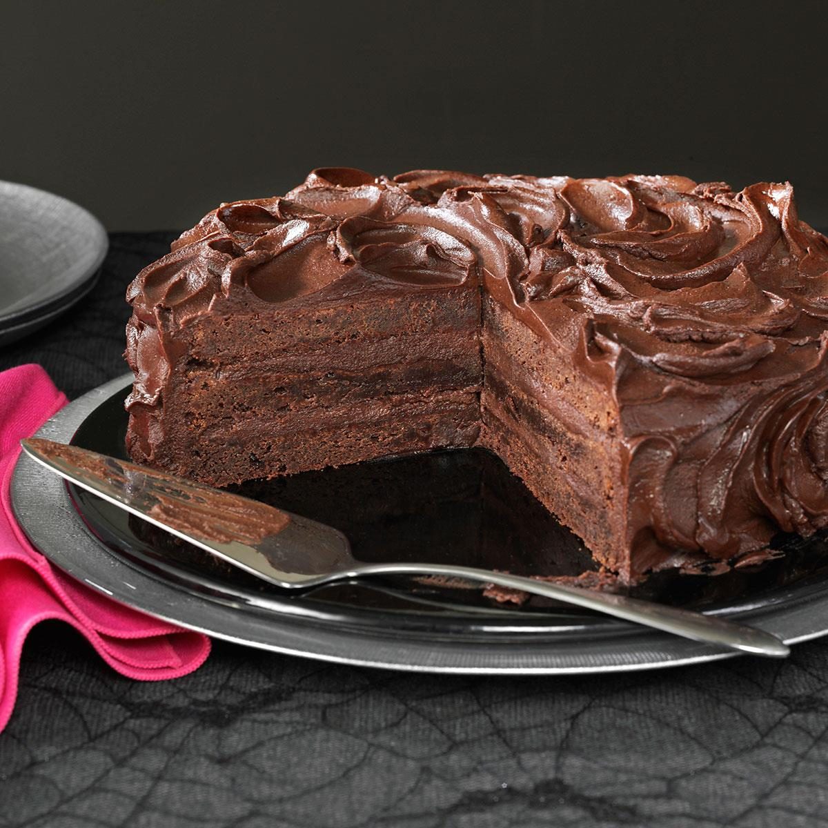 Triple Layer Brownie Cake Recipe Taste of Home