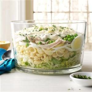 Make-Ahead Hearty Six-Layer Salad Recipe