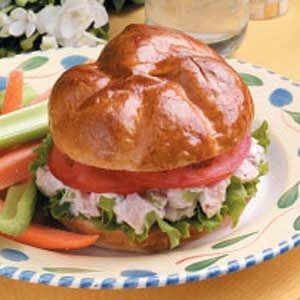 Barbecued Chicken Salad Sandwiches Recipe