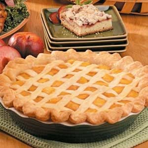 What is a good recipe that uses peach pie filling?