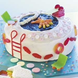 Vanilla Pool Party cake