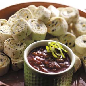 What are some tasty rolled tortilla appetizers?