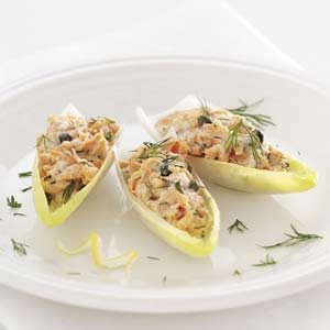 How do you make stuffed endive appetizers?