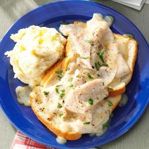 Blue Plate Open-Faced Turkey Sandwich Recipe