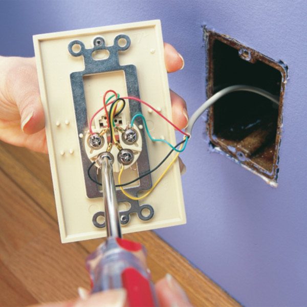Replace a Phone Jack | The Family Handyman telephone wiring diagram for wall mount 