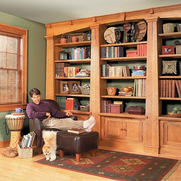 Built-in Bookcases The Family Handyman