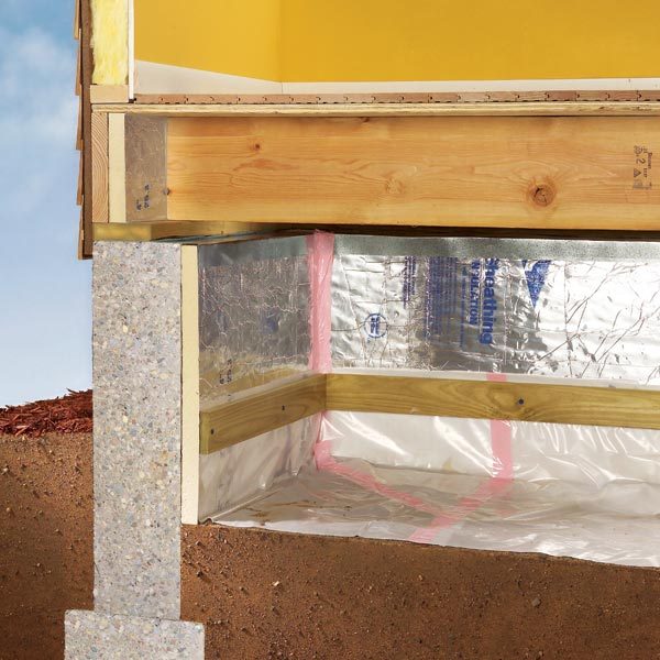 How to install a vapor barrier in the crawlspace | The 