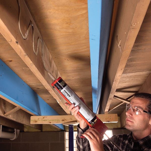 how to make structural repairs by sistering floor joists