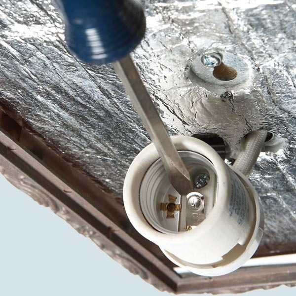 Repair a Light Fixture | The Family Handyman replacement wiring fan and light for bathroom 