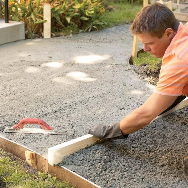Tips to Build a Concrete Walkway The Family Handyman