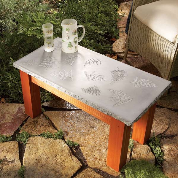 Build Your Own Concrete Table The Family Handyman
