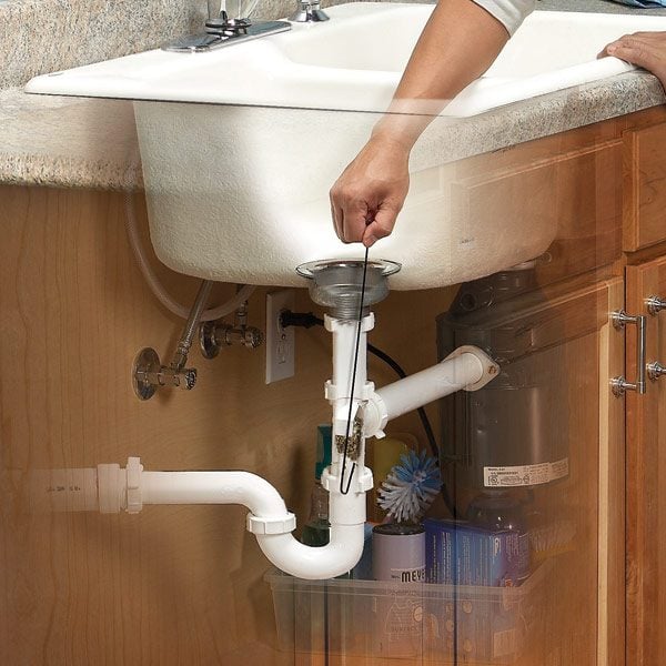 unclog a kitchen sink | the family handyman