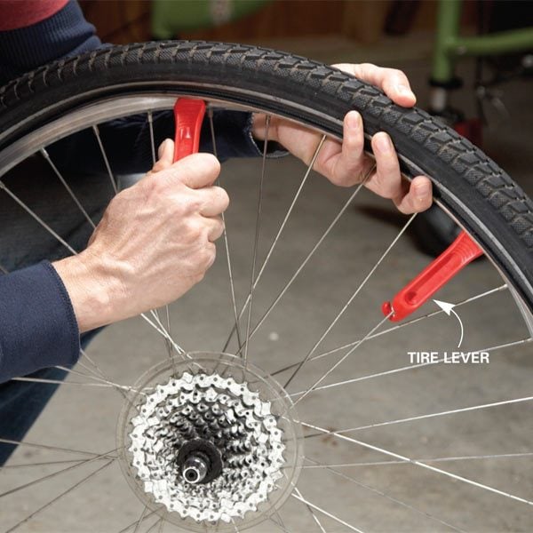 how to change a bicycle tire the family handyman