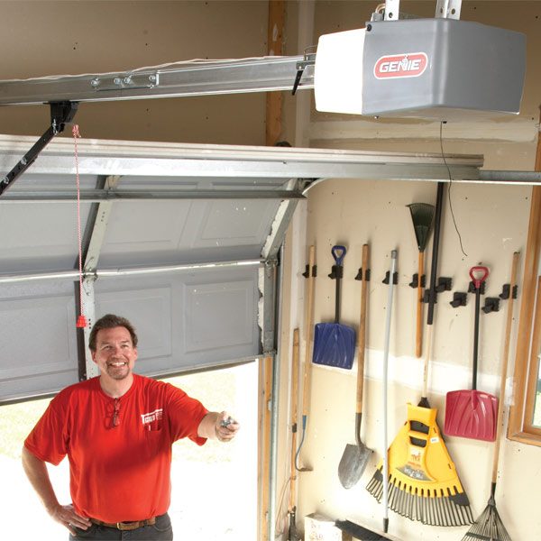 how to install a garage door opener the family handyman