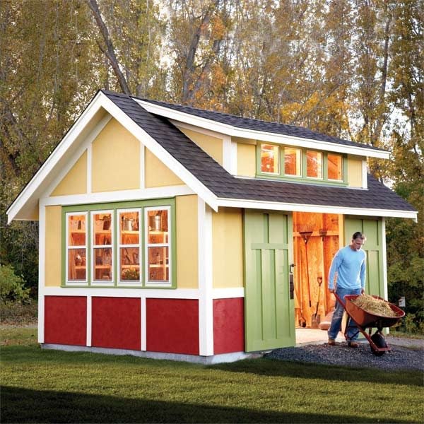 How do you build a shed using plans?
