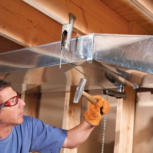 Home Repair: How to Flatten Basement Air Ducts to Gain Space | The ...