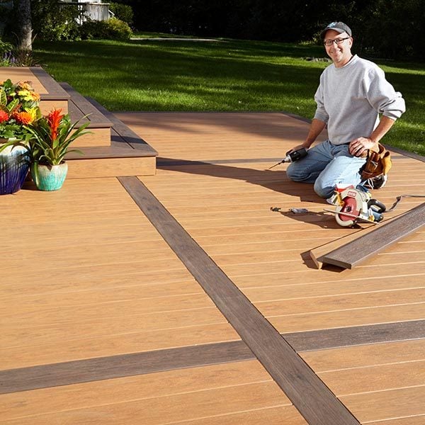 How to Build a Deck Over a Concrete Patio | The Family 