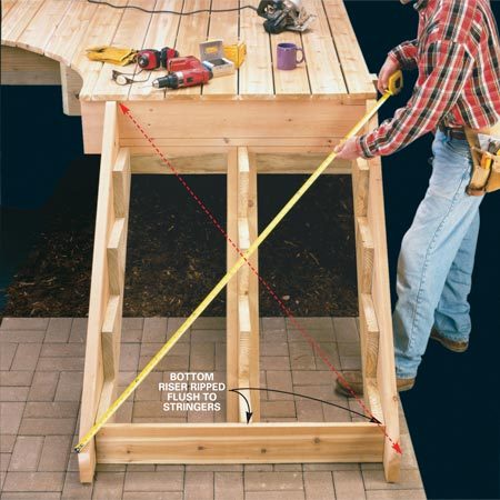How do you find plans for building wooden steps?