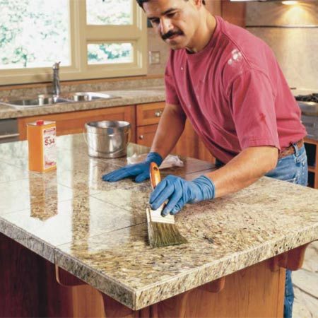 How do you seal granite countertops