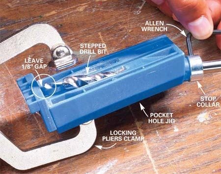 pocket screws use wood drill joints strong