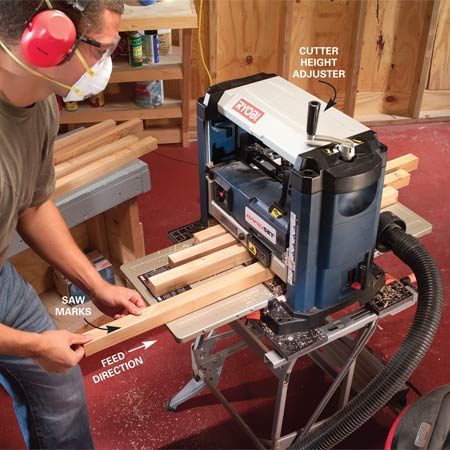 How to Use a Bench-Top Planer | The Family Handyman