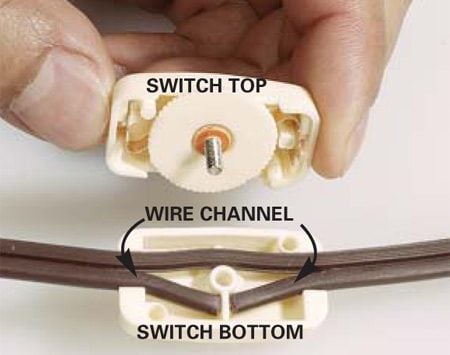 How to replace a lamp switch?