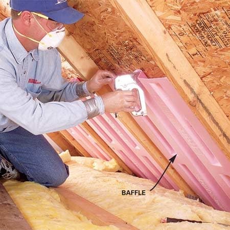 What is an attic ventilation baffle?