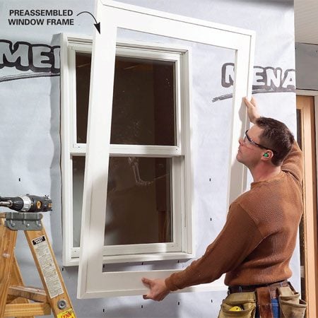 How do you install a vinyl window sill?