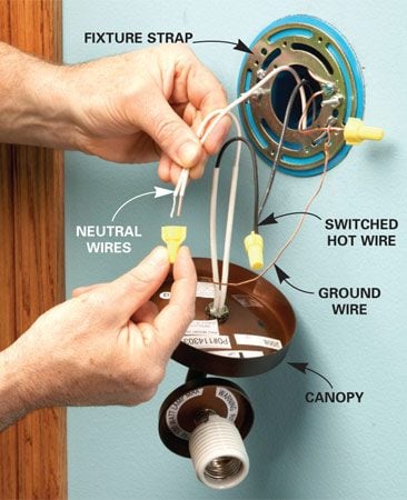 How to Add a Light | The Family Handyman installing a string of lights wiring diagram 