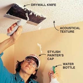 To Texture A Ceiling Apply Knockdown