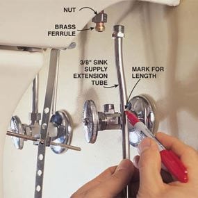 How To Plumb A Pedestal Sink The Family Handyman