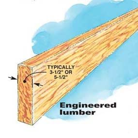 Engineered lumber header 