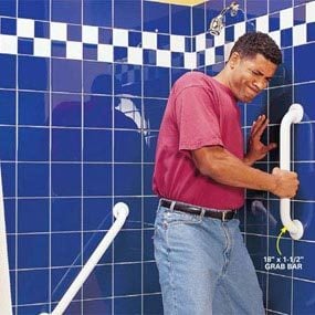 Install Bathroom Grab Bars, How To Install Bathtub Handrails