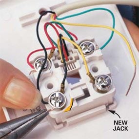 how to hook up a telephone jack