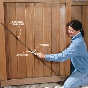 wooden fences straighten doors renew gates