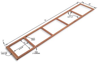 Figure D: Corkboard frame