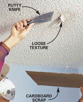 Patch A Water Stained Ceiling Or Textured Ceiling Family