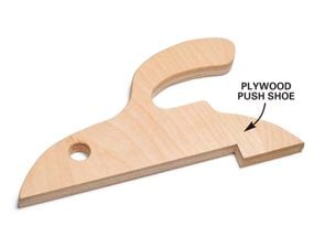 Plywood push shoe