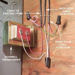 Adding a Second Doorbell Chime | The Family Handyman doorbell intercom wiring diagram 