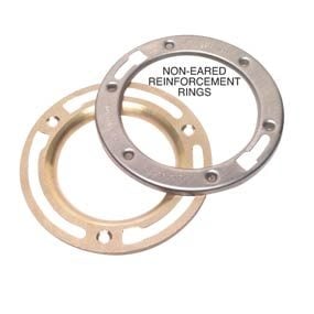 Non-eared reinforcement rings
