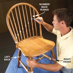 A Wobbly Chair Reglue Wooden, Repair Dining Room Chair Back