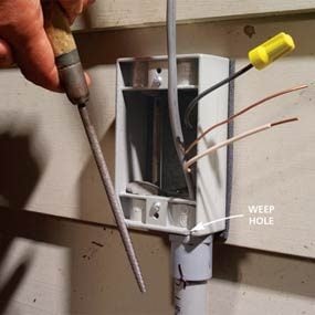 How to Install Outdoor Lighting and Outlet | Family Handyman