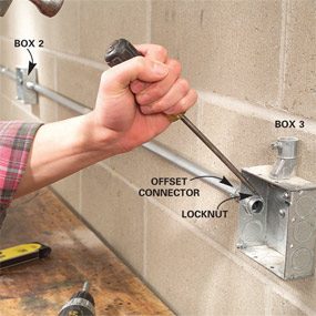 Install Surface Mounted Wiring And, How To Install Surface Mounted Wiring And Conduit Connector