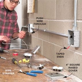 Install Surface Mounted Wiring And, How To Install Surface Mounted Wiring And Conduit Outside