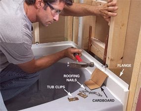 Install An Acrylic Tub And Surround, How To Install A Steel Bathtub