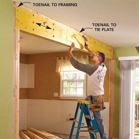 How To Install A Load Bearing Wall Beam