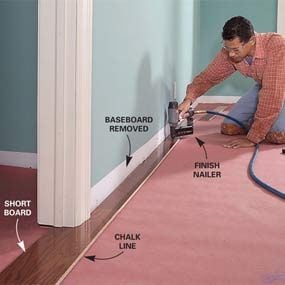 Install Prefinished Wood Flooring Diy, How To Install Prefinished Hardwood Flooring On Concrete